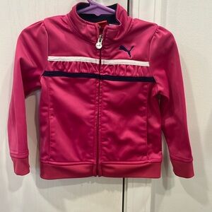 Pink/navy/white puma jacket